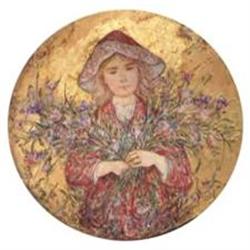 Iris porcelain plate  Flower Girl series by #1489345