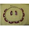 Image 1 : VERY ELEGANT BAKELITE NECKLACE AND EARRINGS #1489517
