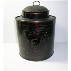 Antique Tea Tin Caddy #1489543