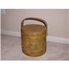 Image 1 : Early American Yellow Painted Firkin #1489785
