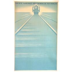ORIGINAL 1946 FRENCH NATIONAL RAILWAYS POSTER #1490045