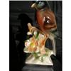 Image 1 : PORCELAIN BIRD ON FLOWER STAND MARKED H.96 #1490140