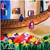 Image 2 : Shlomo Alter, "Summer Day II" Hand Signed Limited Edition Serigraph on Paper wit