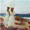 Image 2 : Pino (1939-2010), "Sister" Limited Edition Artist-Embellished Giclee on Canvas.