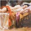 Image 2 : Pino (1939-2010), "Restless Beauty" Artist Embellished Limited Edition on Canvas