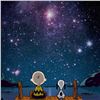 Image 2 : Peanuts, "Stars" Hand Numbered Canvas (40"x44") Limited Edition Fine Art Print w