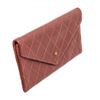 Image 2 : Chanel Brown Quilted Caviar Leather Envelope Flap Wallet