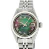 Image 2 : Rolex Ladies Stainless Steel Tahitian MOP Roman 26MM Datejust Wristwatch