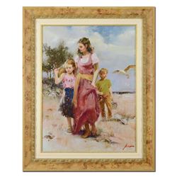 Pino (1939-2010), "Sea Spray" Framed Limited Edition Artist-Embellished Giclee o