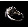 Image 3 : 14KT White Gold 1.55 ctw Diamond Ring