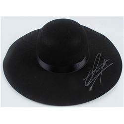 The Undertaker Signed Wide Brim Open Crown Hat (JSA COA)