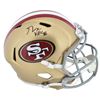 Image 1 : George Kittle Authentic Signed 49ers Full Size Speed Rep Helmet BAS