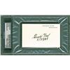 Image 1 : Gerald R. Ford "5/27/95" Authentic Signed 2.5x4 White House Card PSA/DNA Slabbed