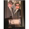 Image 1 : DAN AYKROYD SIGNED CUSTOM FRAMED BLUES BROTHERS PHOTO WITH PSA CHECK SIGNED BY JOHN BELUSHI (PSA)