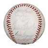 Image 2 : 1975 WORLD CHAMPION CINCINNATI REDS (23) SIGNED BASEBALL (MORGAN/BENCH/ANDERSON/PEREZ/ROSE) JSA LOA