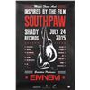 Image 1 : EMINEM SOUTHPAW AUTHENTIC SIGNED 24x36 MOVIE POSTER BAS