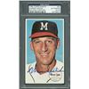 Image 1 : 1964 TOPPS #31 Warren Spahn Signed Card PSA/DNA Slabbed