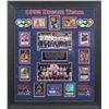 Image 1 : 1992 Dream Team (13) Jordan, Johnson Signed & Framed Card Display BAS