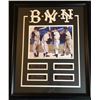 Image 1 : Mickey Mantle, Joe DiMaggio, Duke Snider and Willie Mays autographed framed photo w/GFA COA