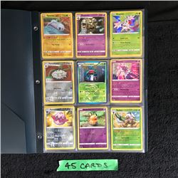 45 POKEMON TRADING CARDS