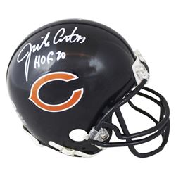 Jim Covert "HOF 20" Chicago Bears Authentic Signed Rep Mini Helmet BAS