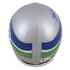Image 2 : Seahawks Steve Largent "HOF 95" Signed 83-01 Throwback Rep Mini Helmet BAS