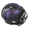 Image 1 : Ravens Jamal Lewis Authentic Signed Eclipse Speed Mini Helmet BAS