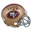 Image 1 : 49ers Jerry Rice Authentic Signed Mini Helmet Autographed BAS
