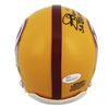 Image 2 : Redskins Joe Theismann "SB XVII Champs" Signed Yellow TB Rep Mini Helmet JSA