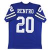 Image 1 : Mel Renfro "HOF 96" Authentic Signed Blue Pro Style Jersey BAS