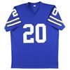 Image 3 : Mel Renfro "HOF 96" Authentic Signed Blue Pro Style Jersey BAS