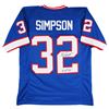 Image 1 : O.J. Simpson "HOF 85" Authentic Signed Blue Pro Style Jersey JSA