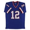 Image 3 : Jim Kelly Authentic Signed Blue Pro Style Jersey Autographed JSA