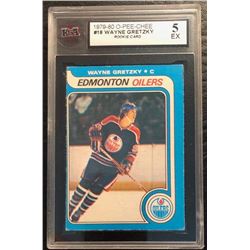 1979-80 O-PEE-CHEE #18 WAYNE GRETZKY RC (KSA 5)