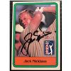 Image 1 : 1981 Donruss Golf #13 Jack Nicklaus Signed Rookie Card (Auto 2012)