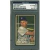 Image 1 : Sam Mele Authentic Signed Card 1952 Bowman #15 Autographed PSA/DNA Slabbed