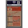 Image 2 : Braves Eddie Mathews Signed 1953 Topps #37 Card Grade 4.5 Auto Grade 10 PSA Slab