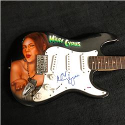 STEDMAN PRO ELECTRIC GUITAR SIGNED BY MILEY CYRUS (PSA COA)