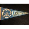 Image 1 : 1969 Vintage Original Apollo 11 "First Landing on the Moon" Pennant (Neil Armstrong, Buzz Aldrin, & 