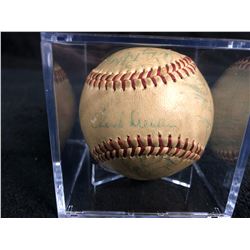 VINTAGE 1957 Milwaukee Braves Multi Signed Baseball ( Pafko, Spahn, Aaron, Burdette, Mantilla...)