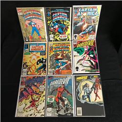 CAPTAIN AMERICA/ DAREDEVIL COMIC BOOK LOT (MARVEL COMICS)