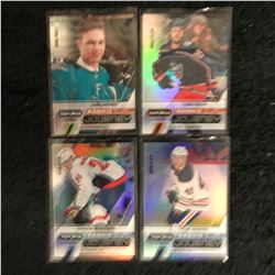2020-21 SYNERGY ROOKIE JOURNEY HOCKEY CARD LOT (J. NORRIS, L. FOUDY, C. McMICHAEL, T. BENSON)