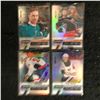 Image 1 : 2020-21 SYNERGY ROOKIE JOURNEY HOCKEY CARD LOT (J. NORRIS, L. FOUDY, C. McMICHAEL, T. BENSON)