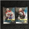Image 1 : 2020-21 SYNERGY EXCEPTIONAL FUTURES HOCKEY CARD LOT (J. EVANS, M. KAUT) Limited Edition