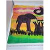 Image 2 : hand painted elephant tapestry 17.5" X 29"
