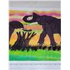 Image 3 : hand painted elephant tapestry 17.5" X 29"