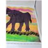 Image 4 : hand painted elephant tapestry 17.5" X 29"