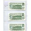 Image 2 : Lot of 3 Consecutive Serial Number 1973 $1 notes. Lawson-Bouey signatures. ALB Prefix. Serial Number