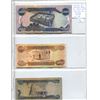Lot of 3 Central Bank of Iraq notes. 250 dinars, 1000 dinars and 5000 dinars. VG to VF.