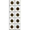 Image 1 : Complete set of 10 Canadian George V Large Cents: 1911, 1912, 1913, 1914, 1915, 1916, 1917, 1918, 19